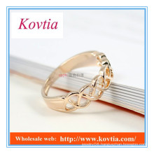 Personalized 18k gold plated spinning rings